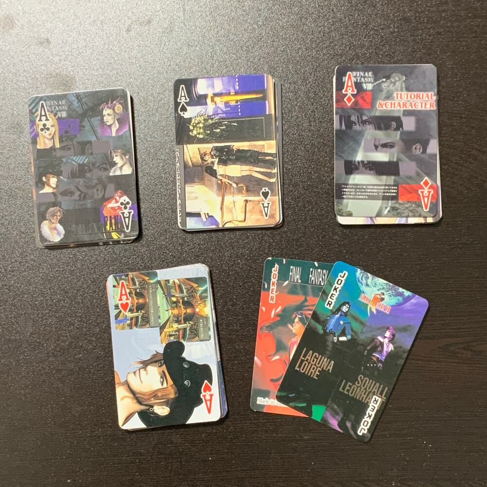Final Fantasy VIII FF8 Promotional Playing Cards Deck Complete w/ Case